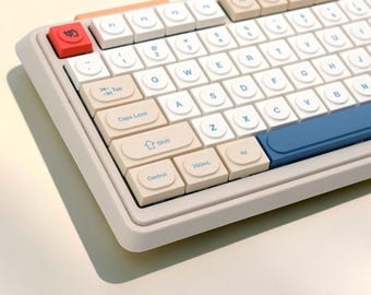 Low-Profile-Keycap-Set, Englisch Russisch koreanische Tastenkappen, Benutzerdefinierte Tastatur-Tastenkappen, PBT-Tastaturtasten