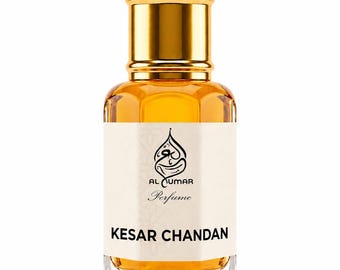 Kesar Chandan Attar Perfume Oil | Saffron Sandalwood Fragrance (Alcohol-Free)