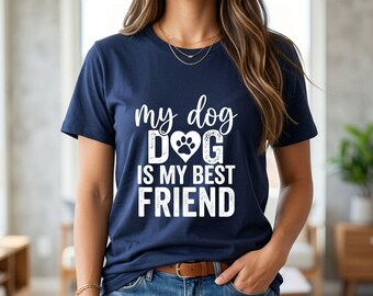 Dog Lover T-Shirt Design: My Dog Is Friend (Digital Download)