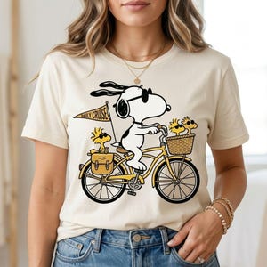 Snoopy Biking - Etsy