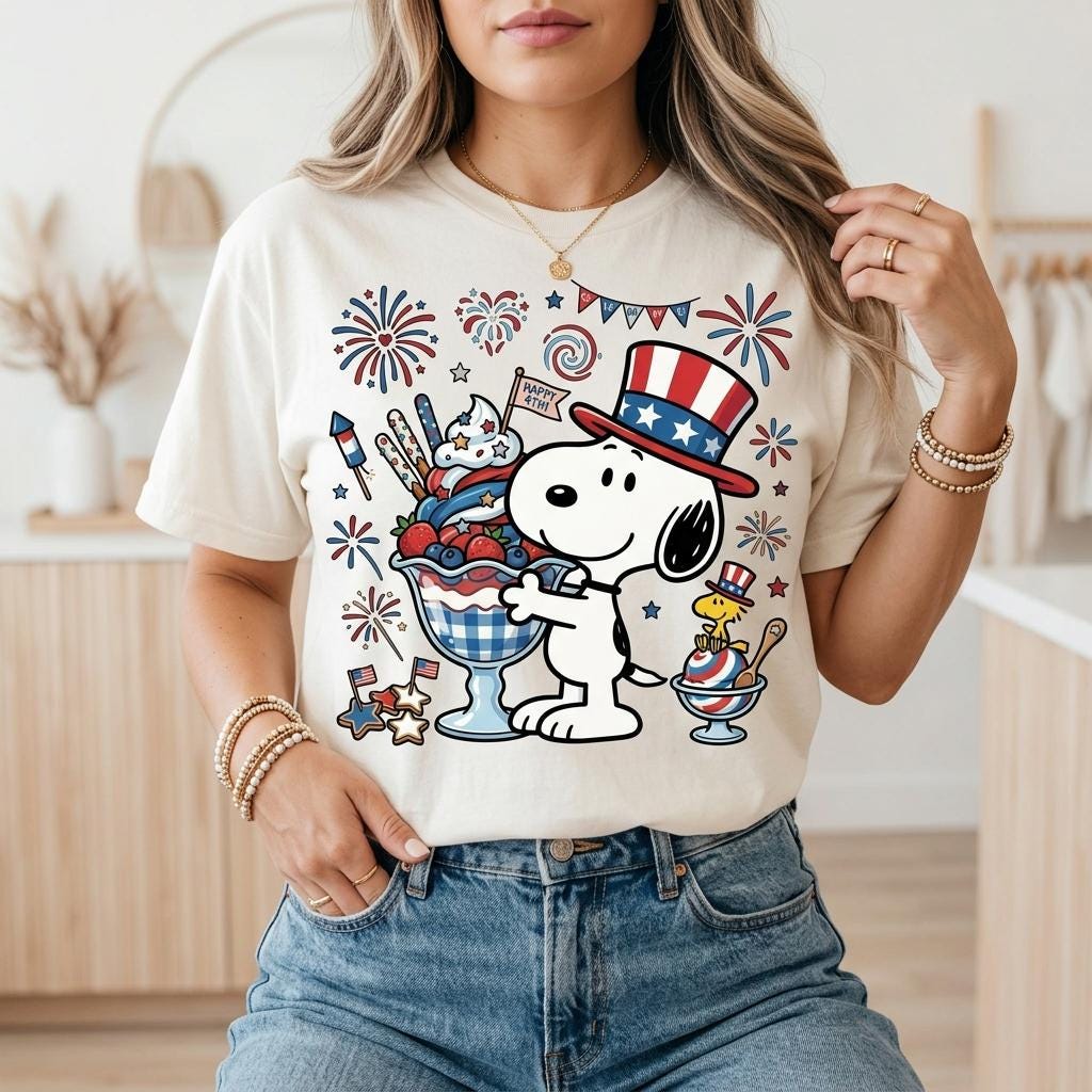 Snoopy Patriotic Shirt - Etsy