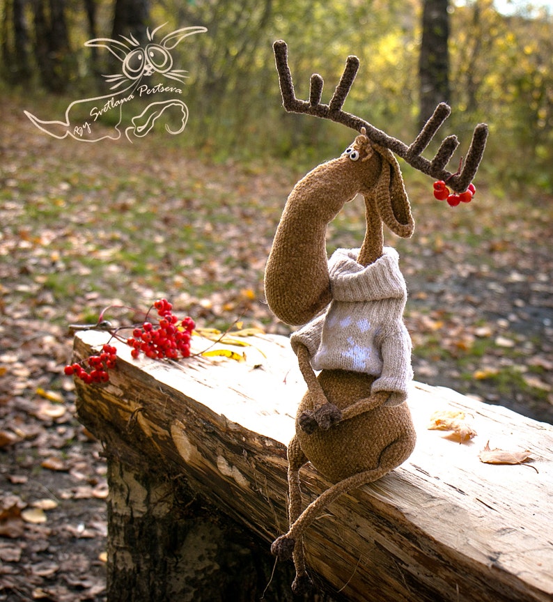 215 Crochet Pattern Ignassius the Moose deer Amigurumi soft toy PDF file by Pertseva Etsy image 7