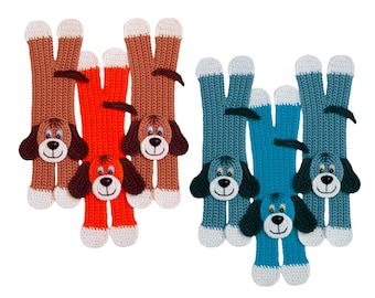 160 Crochet Pattern - Dog Applique, Bookmark or decor - Amigurumi PDF file by Zabelina Etsy