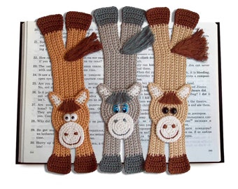 031 Crochet Pattern - Horse Applique, Bookmark or decor - Amigurumi PDF file by Zabelina Etsy