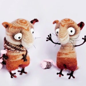 089 Crochet Pattern - Funny Cat with wire frame - Amigurumi PDF file by Pertseva Etsy