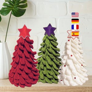 Christmas Tree Crochet Pattern - Easy Holiday Home Decor (PDF Pattern) [001 Sharapova]