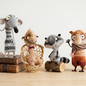 092 Funny Meerkat with wire frame - Amigurumi Crochet Pattern PDF file by Pertseva Etsy image 11
