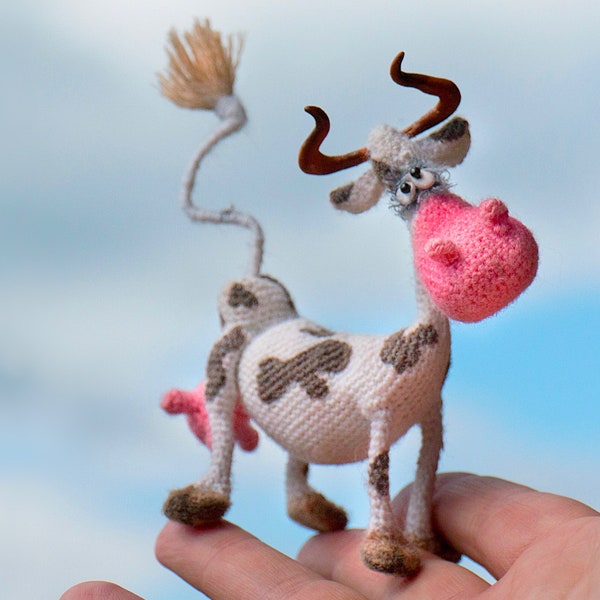 291 Crochet Pattern - Cow Anfisa - Amigurumi soft toy PDF file by Pertseva Etsy