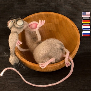 223 Crochet Pattern - Rat Stephan - Amigurumi soft toy PDF file by Pertseva Etsy