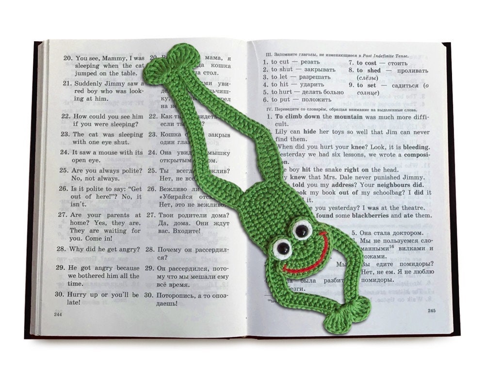 30 Frog and Toad Crochet Patterns for Plush Toys, Bags, Decor, and Gifts 4 Frog Applique, Bookmark, or Decor Crochet Pattern