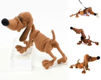 134 Crochet Pattern Dog Dachshund Genreh - Amigurumi  PDF file by Chirkova Etsy