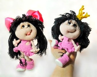 041 Patrón de Crochet Muñeca Princesa.  Juguete Amigurumi - Archivo PDF por Pertseva Etsy