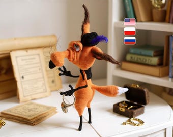 Fox Amigurumi Crochet Pattern – Wire Frame Toy, Alpine Hat Vest (PDF Pattern) [#184 Pertseva]