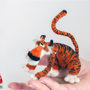 304 Crochet Pattern - Vzhik the Tiger - soft toy PDF file by Pertseva Etsy