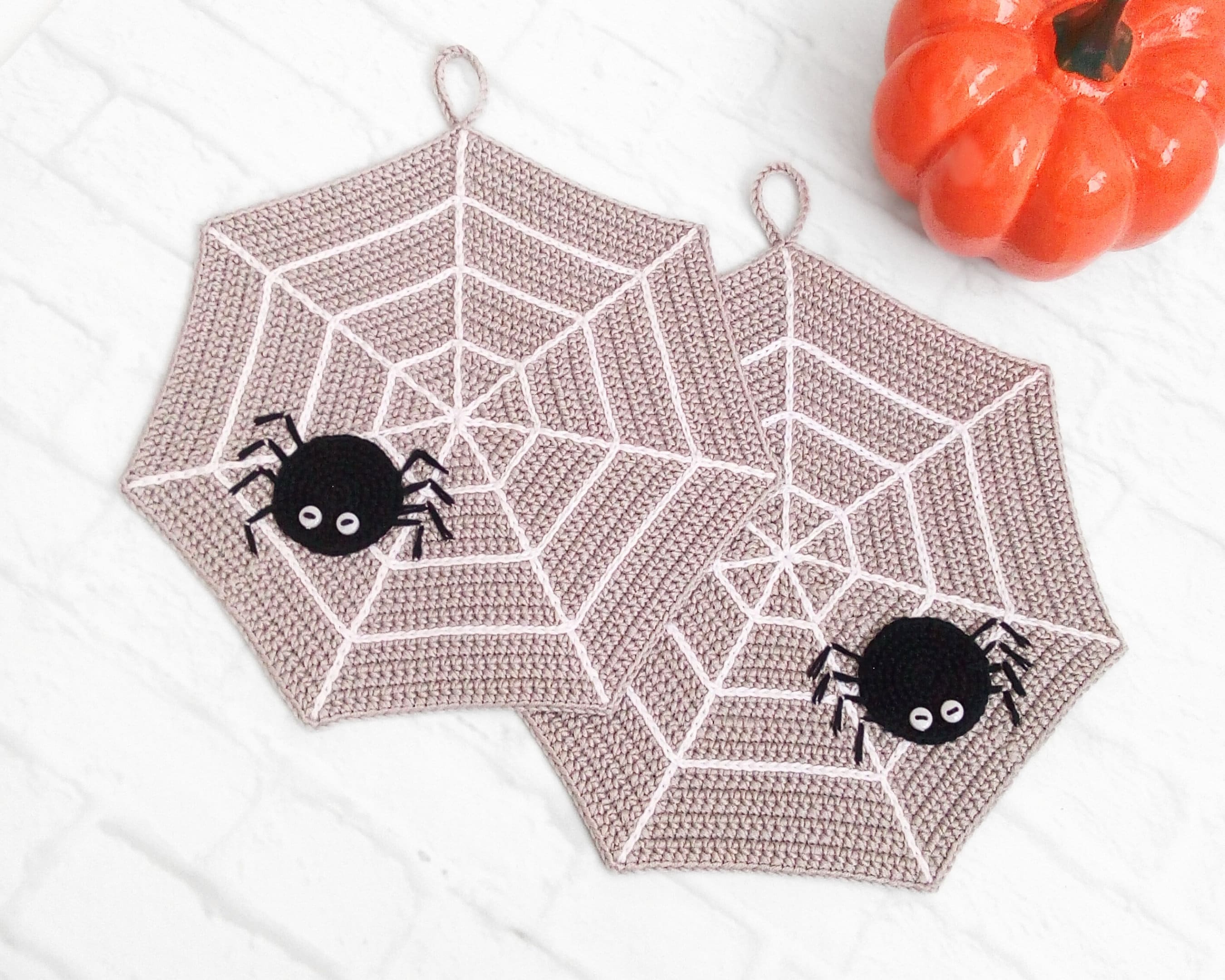 34 Goth Crochet Patterns for Dark, Witchy, and Alternative Makes 33 Crochet Spider Web Placemat