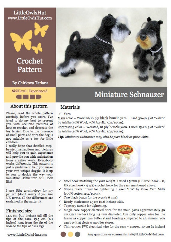Schnauzer knitting top pattern free