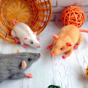 206 Wzór na szydełko szczura - Słodka mała mysz szczura - Plik PDF z miękką zabawką amigurumi od Ogol Etsy