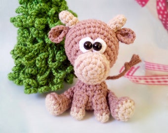270 Crochet Pattern - Little Bull Ox toy - Amigurumi PDF file by Knittoy Etsy