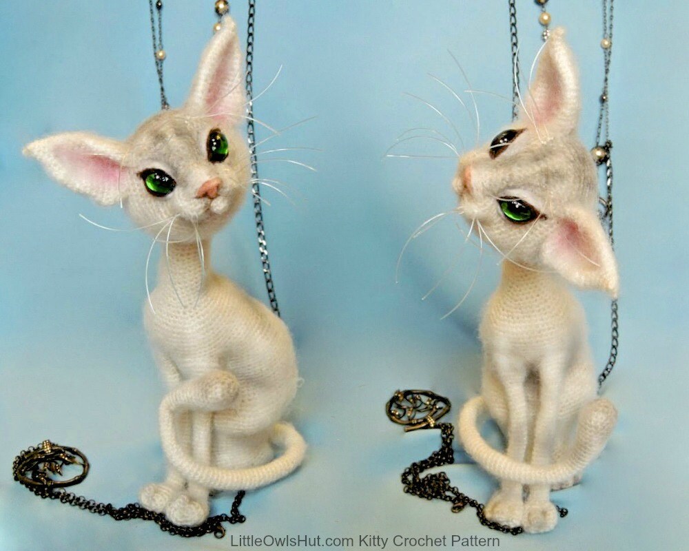 093 Crochet Pattern - Cat Mystery with wire frame - Amigurumi PDF fil…