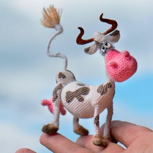 291 Cow Crochet Pattern - Anfisa - Amigurumi soft toy. Unique crochet tutorial PDF file by Pertseva Etsy