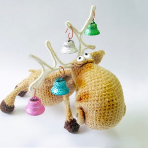027 Crochet Pattern - Moose toy with wire frame - Amigurumi PDF file Christmas pattern by Pertseva Etsy