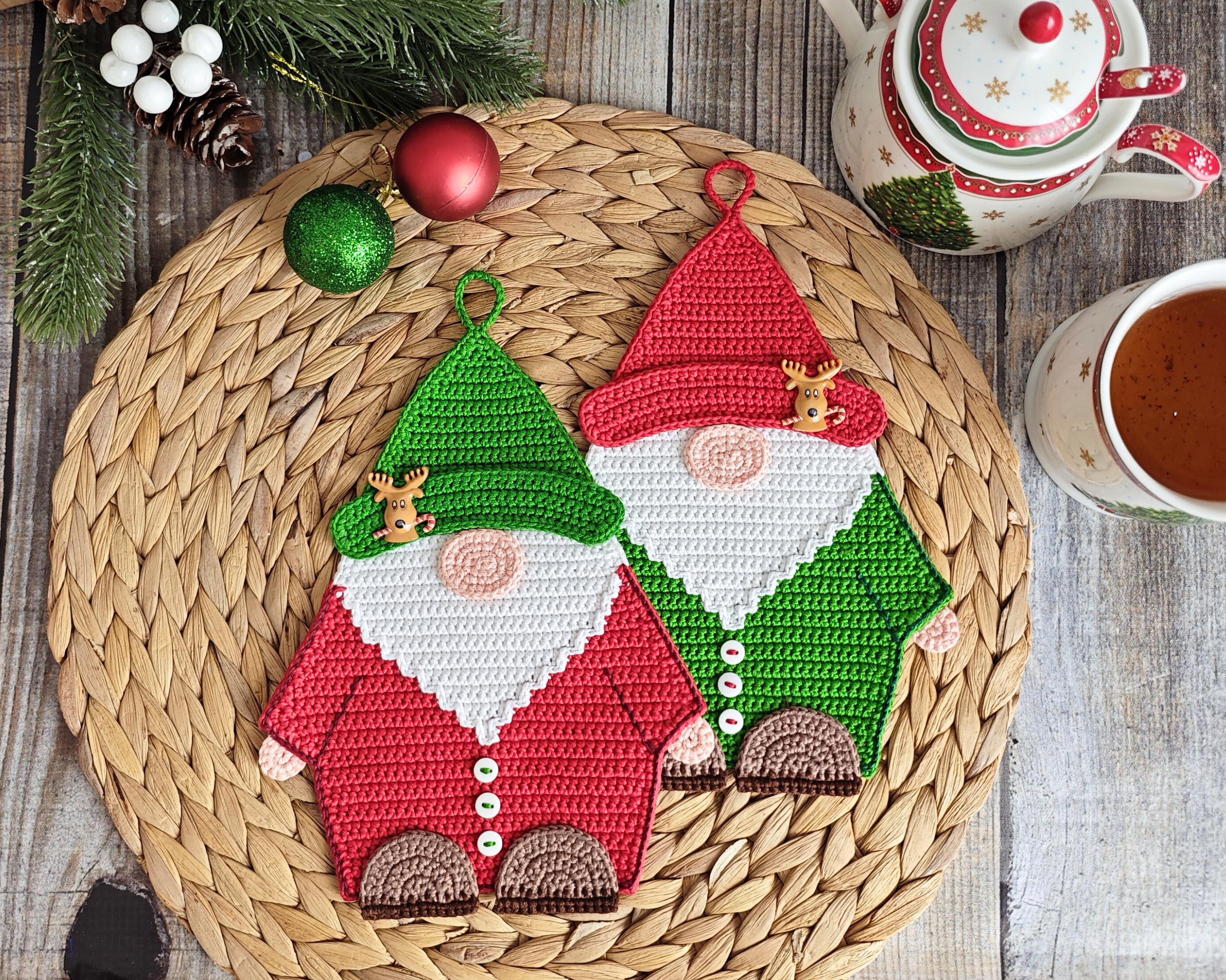 Christmas Gnome Crochet Pattern with Home Decor Projects