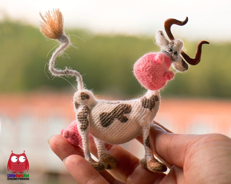 291 Crochet Pattern Cow Anfisa Amigurumi soft toy PDF file by Pertseva Etsy image 7