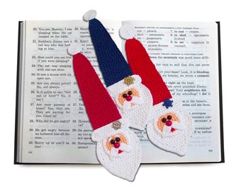 168 Crochet Pattern - Santa Applique, Bookmark or decor - Amigurumi - PDF file by Zabelina Etsy