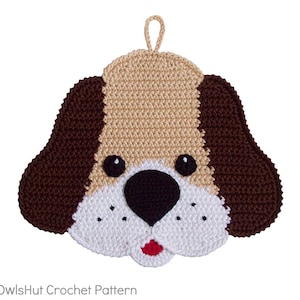 2 Crochet Patterns Dog and paw Decor or potholders Amigurumi Crochet Pattern PDF file by Zabelina Etsy image 3