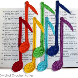 023 Crochet pattern Notes Applique, Bookmark or decor Amigurumi PDF file by Zabelina Etsy image 4