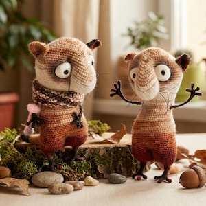 089 Cat Crochet Pattern - Funny Kitten PDF file by Pertseva Etsy