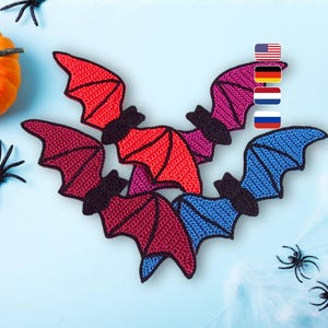 Modèle de chauve-souris facile au crochet - Décoration d'Halloween, ailes, appliqués (Modèle PDF) [#163 Zabelina]