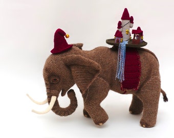 0001 Crochet Pattern - Elephant - Pdf file by Alexandra Simba Amigurumi Etsy