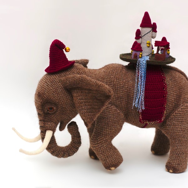 0001 Crochet Pattern - Elephant - Pdf file by Alexandra Simba Amigurumi Etsy