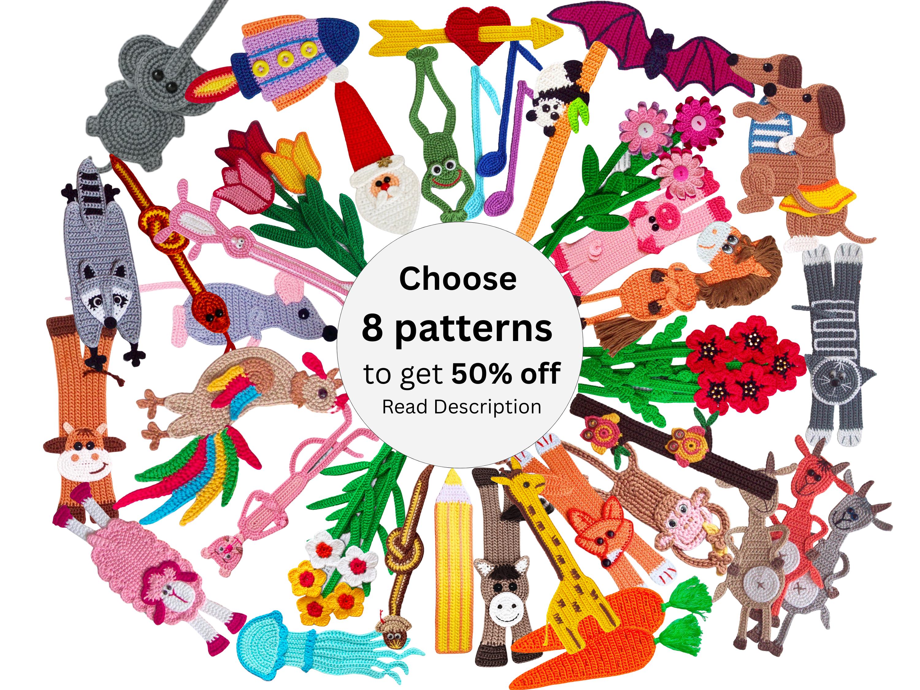 Easy Crochet Tulip Applique Pattern – Flower Bookmark, Decor (PDF