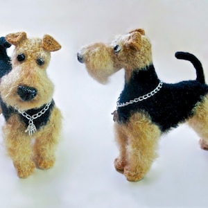 102 Crochet Pattern - Welsh Terrier dog with wire frame - Amigurumi PDF file by Chirkova Etsy