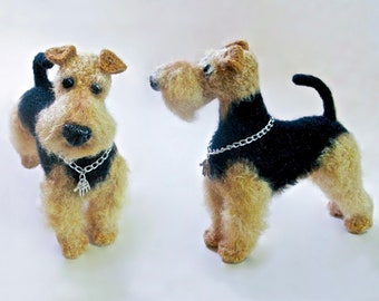 102 Crochet Pattern - Welsh Terrier dog with wire frame - Amigurumi PDF file by Chirkova Etsy