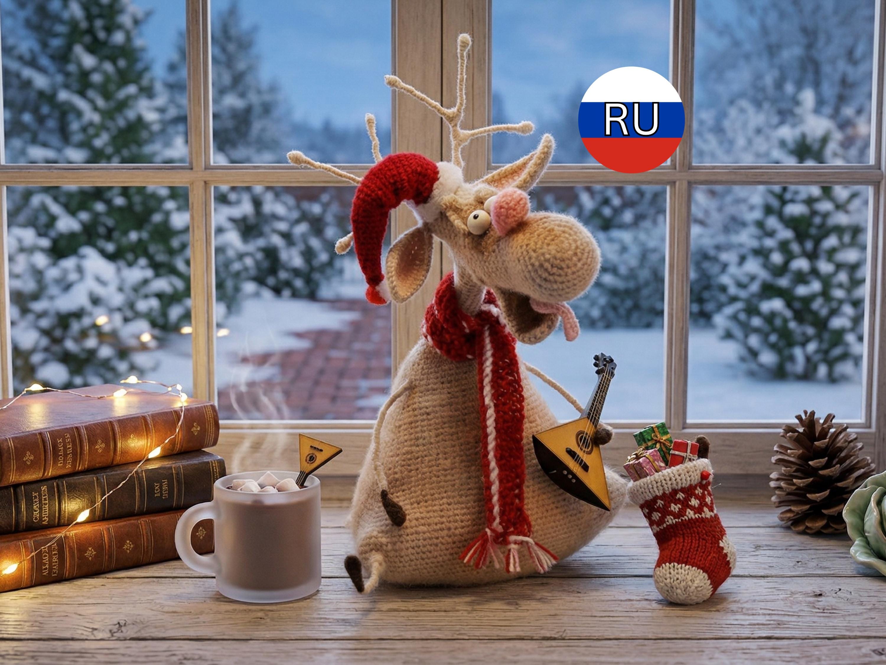 30 Moose Crochet Patterns: Woodland Amigurumi, Loveys, Plushies, and More 3 Russian-Language Moose/Reindeer Crochet Pattern