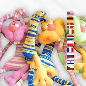 121 うさぎのかぎ針編みパターン - Dude Keks Amigurumi Soft Toy PDF（英語）| 楽しくて簡単なかぎ針編みデザイン Pertseva Etsy