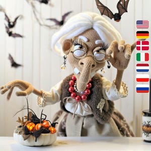 081 Witch Crochet Pattern - Halloween Charming Doll | Step-by-step Crochet Tutorial | PDF Download | Instant Digital File by Astashova