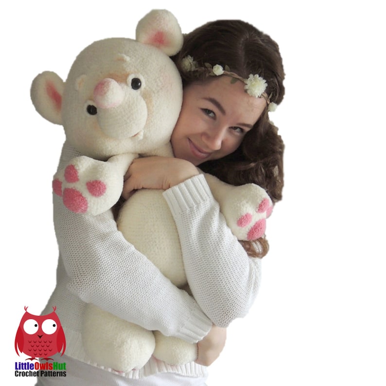 122 Crochet Pattern Huggable bear Shunya Amigurumi soft toy PDF file by Pertseva Etsy