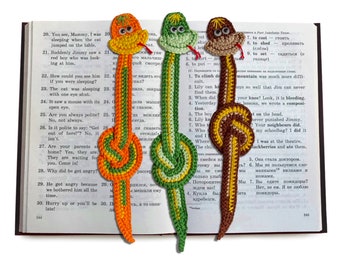 014 Crochet Pattern - Snake Boa Applique, Bookmark or decor - Amigurumi PDF file by Zabelina Etsy