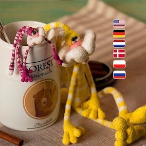 Patrón de crochet de conejo 254 - 3 Rabbit Dude - Versión pequeña, mediana y marinera (2 tamaños de conejos) Archivo PDF de peluche amigurumi Pertseva Etsy