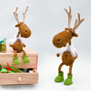 060 Crochet Pattern - Dear Reindeer with accessories - PDF file Amigurumi by Borisenko Etsy