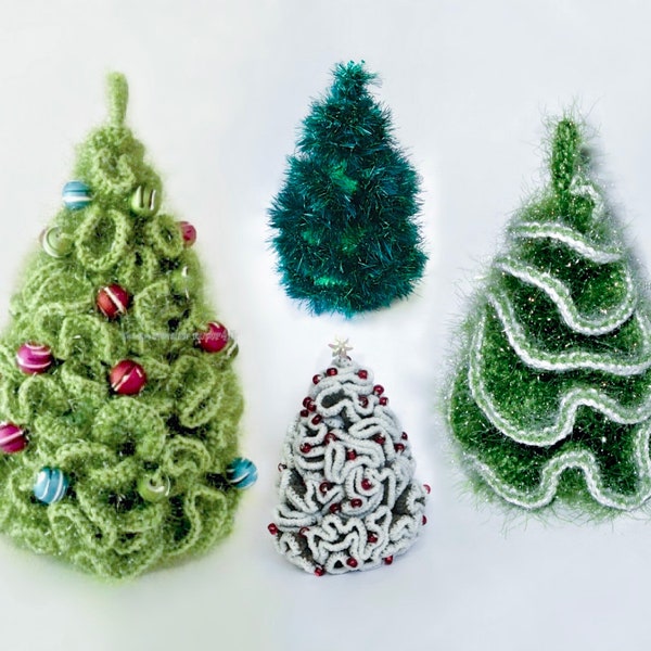 096 Crochet Pattern - 5 variants of Brainy X-mas Christmas tree - Amigurumi  PDF file by Pertseva Etsy