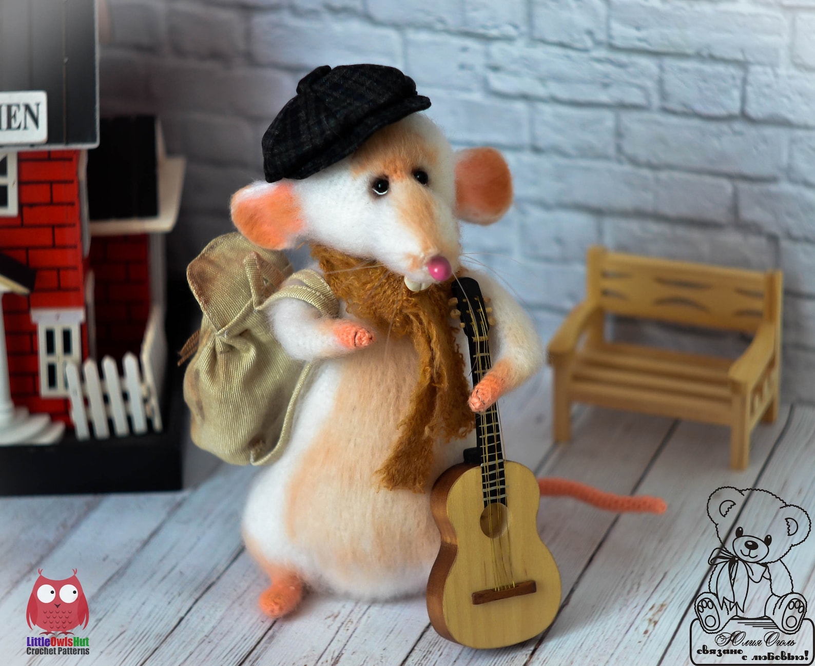 262 Crochet Pattern - Faithful Friends Cat, Mouse, Fox - 3 Amigurumi ...