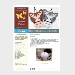 Horse Decor Crochet Pattern – Easy Amigurumi PDF (Digital Download) [034 Zabelina] image 2
