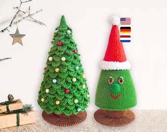 009 Christmas Tree Crochet + Knitting Pattern Home decoration ornament - Zabelina Etsy