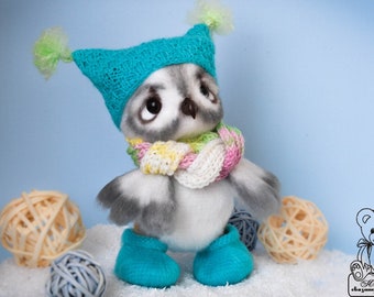 Eulen Häkelanleitung - Amigurumi Vogel Spielzeug (PDF-Muster) [#196 Ogol]