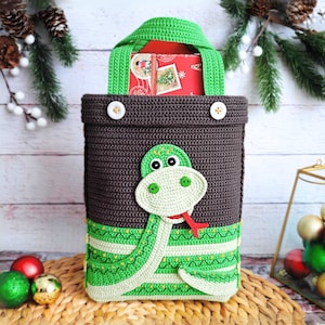 349 Einfaches Häkelmuster für Taschenbeutel Schlange. Perfektes anfängerfreundliches DIY-Projekt, macht schnell Spaß. PDF-Datei von Zabelina Etsy